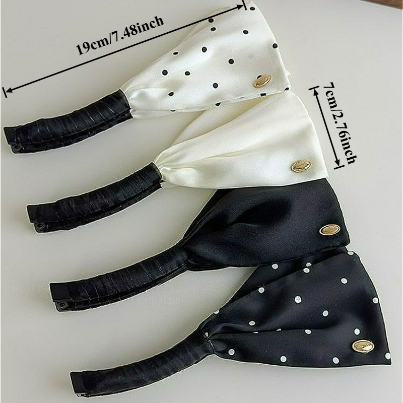 Simple Bunny Ears Banana Clip ผ้าแฟชั่นผู้หญิงผมหางม้าสูง Twist Clip เครื่องประดับผม ราคา ถูกที่สุด ดีลบีเคเค แกลเลอรีภาพที่ 9