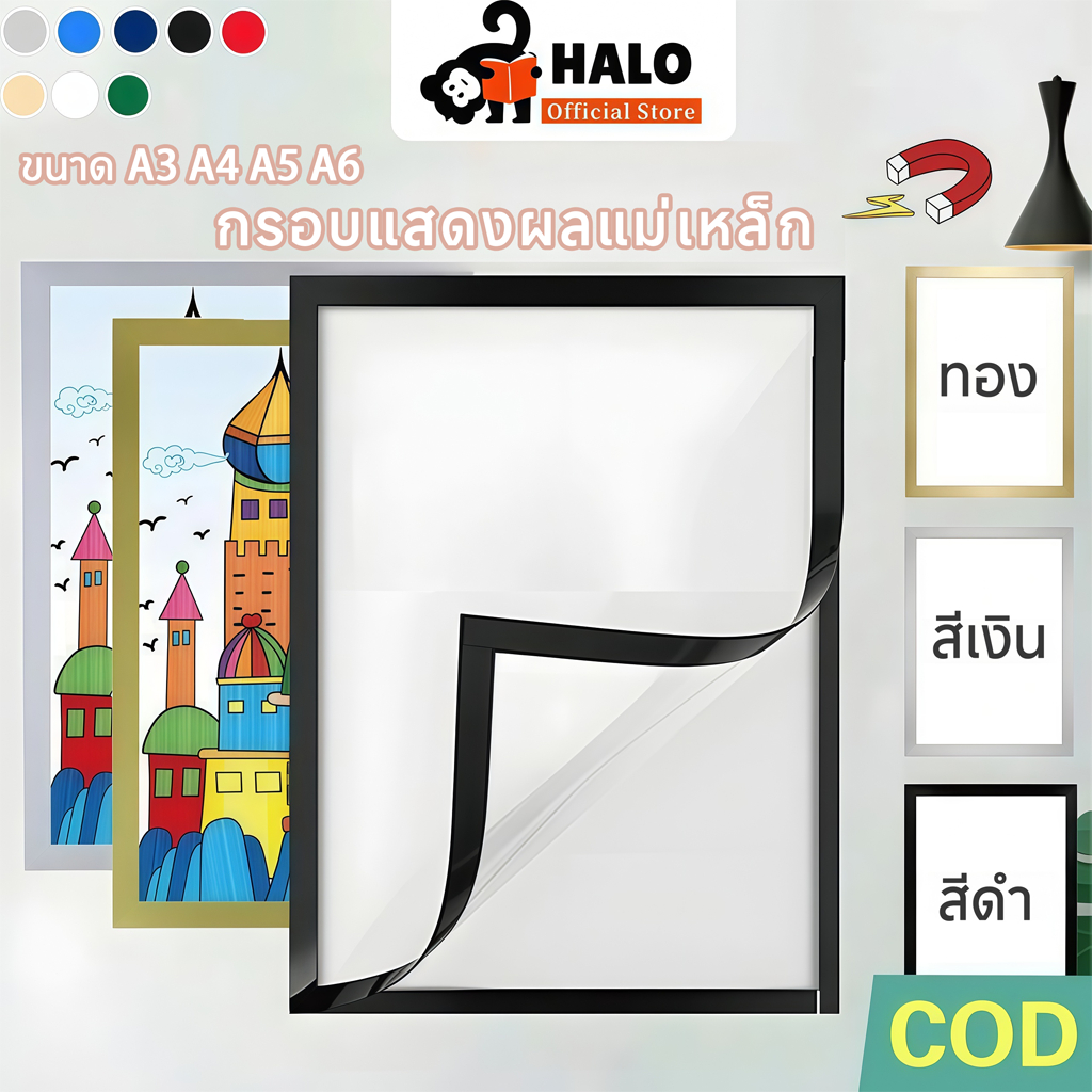 กรอบรูปแม่เหล็ก A4/A5/A6/A3 ใบรับรองสติกเกอร์แสดงผลแม่เหล็กภาพสํานักงานกาวกรอบผนัง ป้ายติดผนัง กรอบติดผนัง กรอบโชว์ป้ายประกาศติดผนัง ขนาด ขอบแม่เหล็ก กรอบ เอกสาร