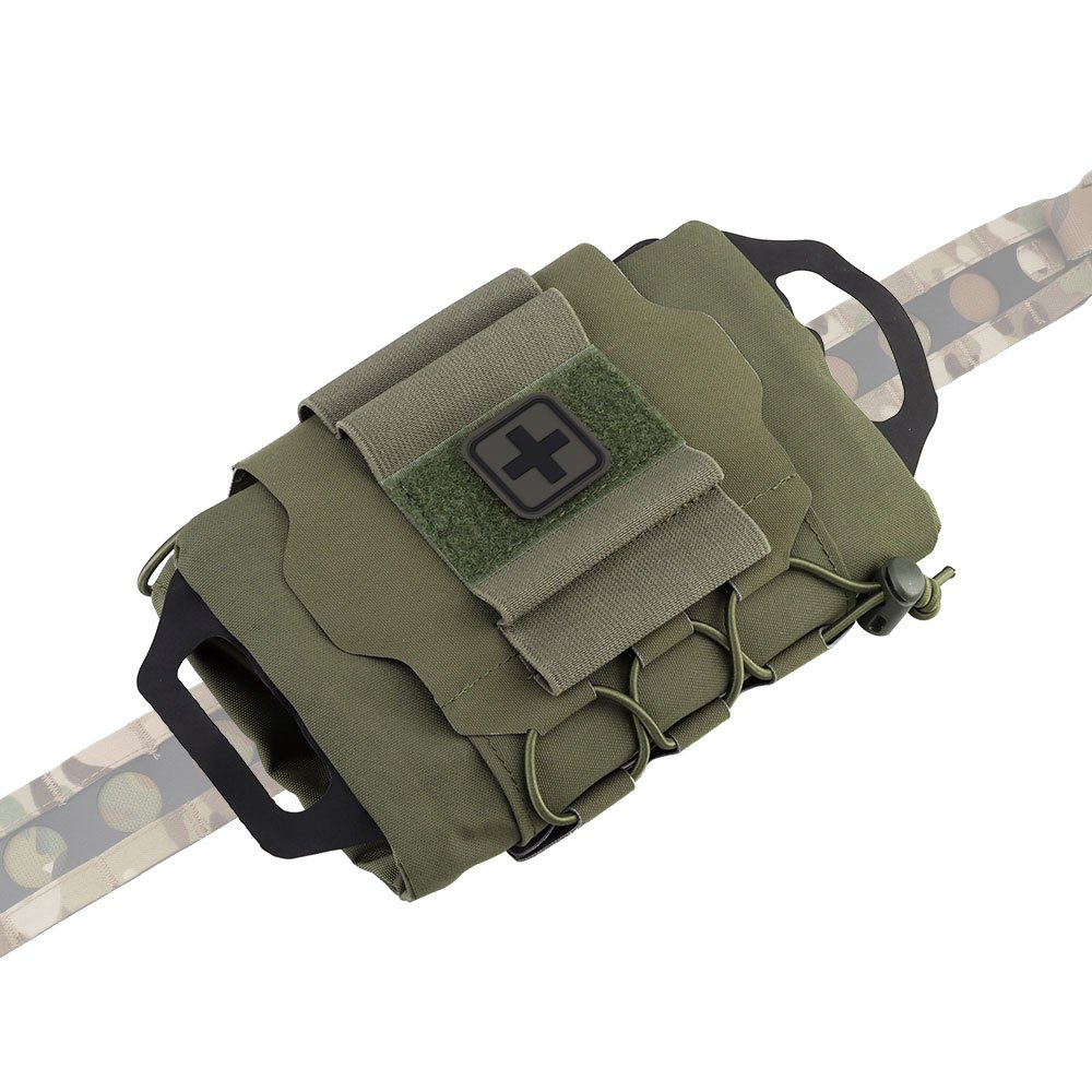 SINAIRSOFT ยุทธวิธีที่ถอดออกได้ MOLLE เครื่องมือ Waistpack สองชิ้น Rapid Deployment IFAK ชุด (ขนาดกลาง)