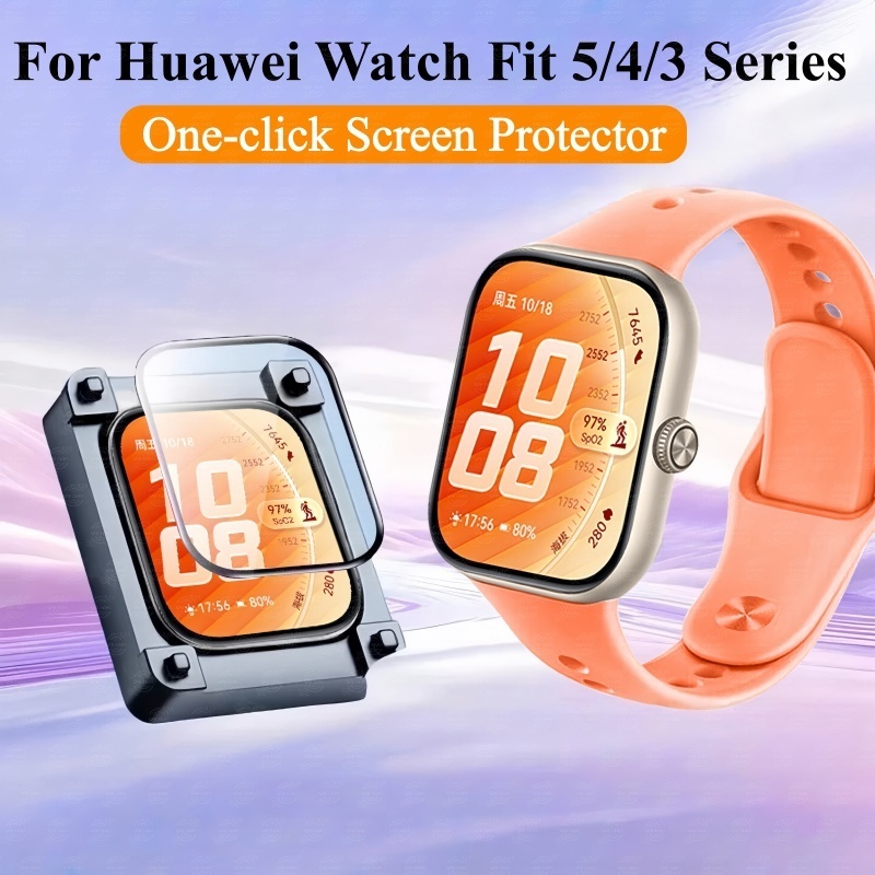 ป้องกันหน้าจอสําหรับ Huawei Watch Fit 5 Pro 4 4 Pro 3 ฟิล์มเต็มรูปแบบสําหรับ Huawei Watch Fit 5 Fit 