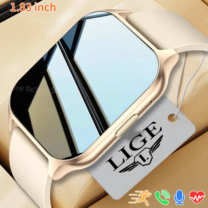 LIGE สมาร์ทวอท์ชฟิตเนสสร้อยข้อมือกีฬา Sleep Monitor ผู้ชายผู้หญิง Smartwatch + กล่อง