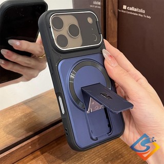 มัลติฟังก์ชั่ที่มองไม่เห็นเลนส์พับวงเล็บเคสโทรศัพท์สําหรับ ไอโฟน 17มือโปร สูงสุด 11 12 13 14 15 16 มือโปร สูงสุด ปลอกแข็งกันกระแทกฝา