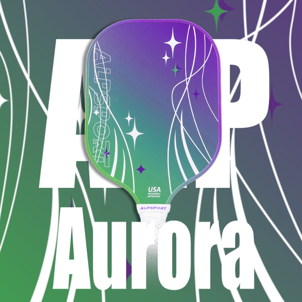 ALP AURORA 2PCS Pickleball Paddle 16MM PP Honeycomb Core 230g Premium Paddle Set สําหรับผู้เล่นเริ่มต้นและระดับกลาง