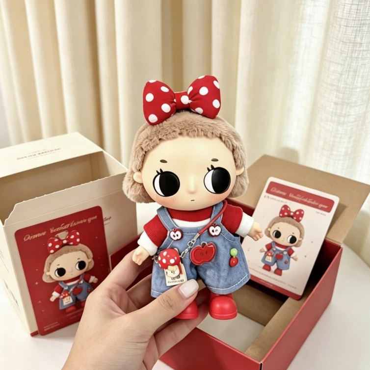Nyota Tartar Red kt Denim Overalls เสื้อผ้าเด็กชุดวันหยุดฤดูร้อนเห็ด Apple