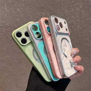 ใหม่หรูหราระลอกน้ํา C-ring Precision Hole Anti-drop เคสโทรศัพท์สําหรับ IPhone11 12 13 14 15 16 17PRO MAX PLUS