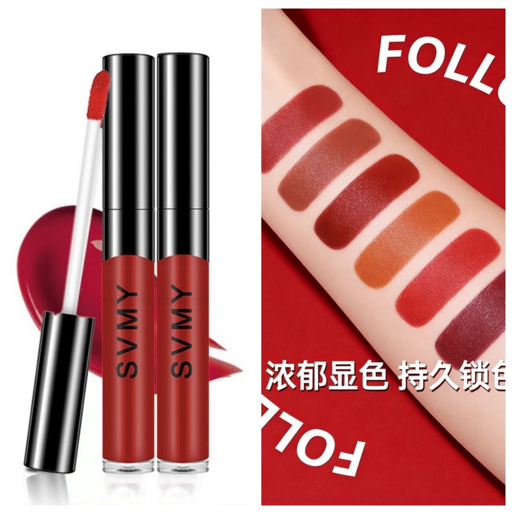 SVMY Velvet Matte Lip Tint, Long Lasting Non-Stick Cup Liquid Lipstick