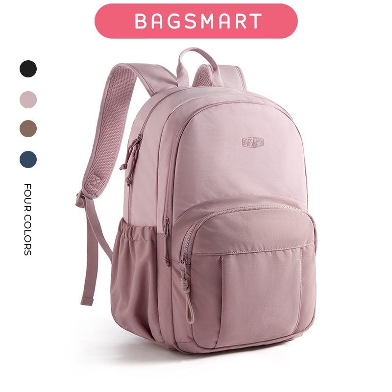 BAGSMART กระเป๋าเป้สะพายหลัง ใส่โน้ตบุ๊ก 15.6 นิ้ว Laptop Backpack น้ำหนักเบา กันน้ำ มีหลายช่อง สำหรับทำงาน เรียน เดินทาง