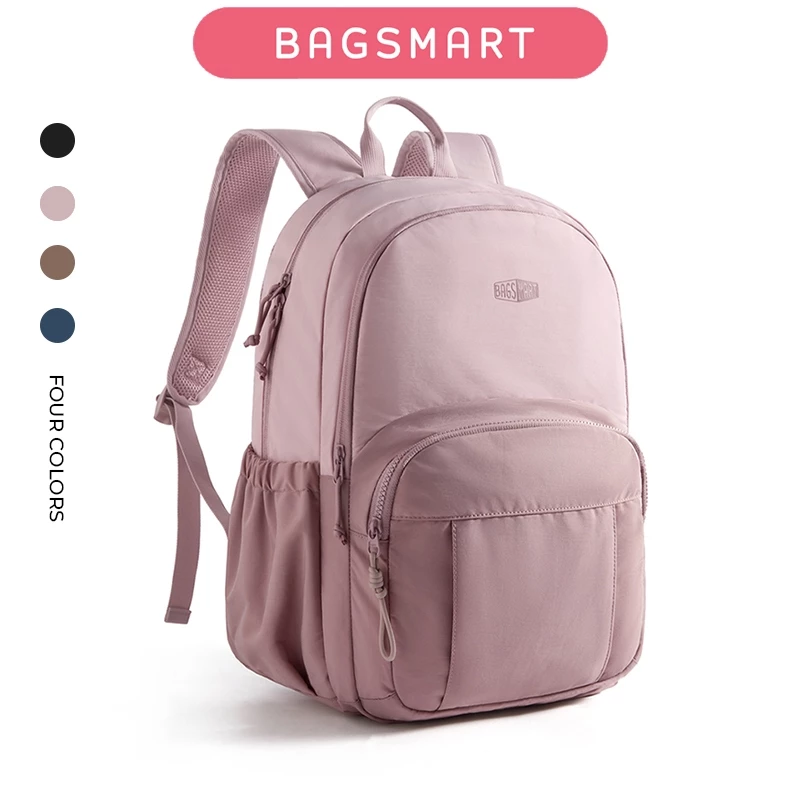 BAGSMART กระเป๋าเป้สะพายหลัง ใส่โน้ตบุ๊ก 15.6 นิ้ว Laptop Backpack น้ำหนักเบา กันน้ำ มีหลายช่อง สำหรับทำงาน เรียน เดินทาง