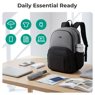 BAGSMART กระเป๋าเป้สะพายหลัง ใส่โน้ตบุ๊ก 15.6 นิ้ว Laptop Backpack น้ำหนักเบา กันน้ำ มีหลายช่อง สำหรับทำงาน เรียน เดินทาง