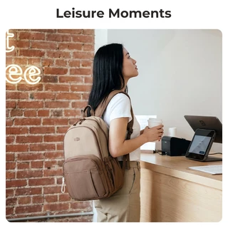 BAGSMART กระเป๋าเป้สะพายหลัง ใส่โน้ตบุ๊ก 15.6 นิ้ว Laptop Backpack น้ำหนักเบา กันน้ำ มีหลายช่อง สำหรับทำงาน เรียน เดินทาง