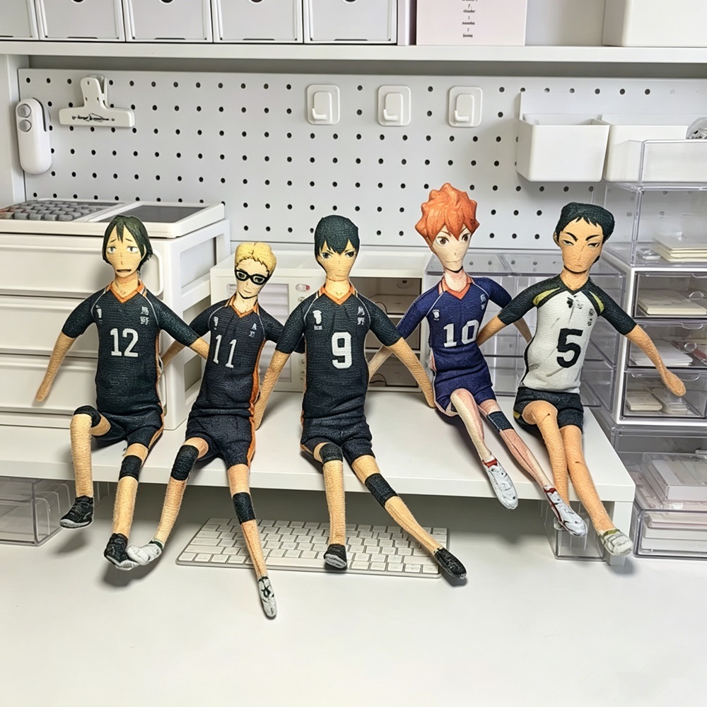 อะนิเมะ Haikyuu Twistable รูปตุ๊กตาตุ๊กตา Hinata Shoyo Kenma Oikawa โครงกระดูกผ้าฝ้ายตุ๊กตาน่ารักคอล