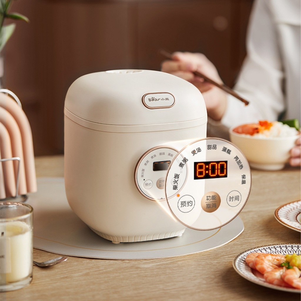 Bear Smart Electric Mini Rice Cooker เครื่องทําอาหารใช้ในบ้าน (1.2L)