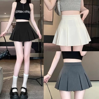 [ส่งด่วน⚡]กระโปรงเทนนิ เอวสูง Tennis Skirt กระโปรงกางเกงพรีทสั้น กระโปรงกางเกงเทนนิส สไตล์สาวฮอต Y2K ดีไซน์แนวเกาหลี ทรงเป๊ะ พร้อมส่ง