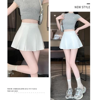 [ส่งด่วน⚡]กระโปรงเทนนิ เอวสูง Tennis Skirt กระโปรงกางเกงพรีทสั้น กระโปรงกางเกงเทนนิส สไตล์สาวฮอต Y2K ดีไซน์แนวเกาหลี ทรงเป๊ะ พร้อมส่ง