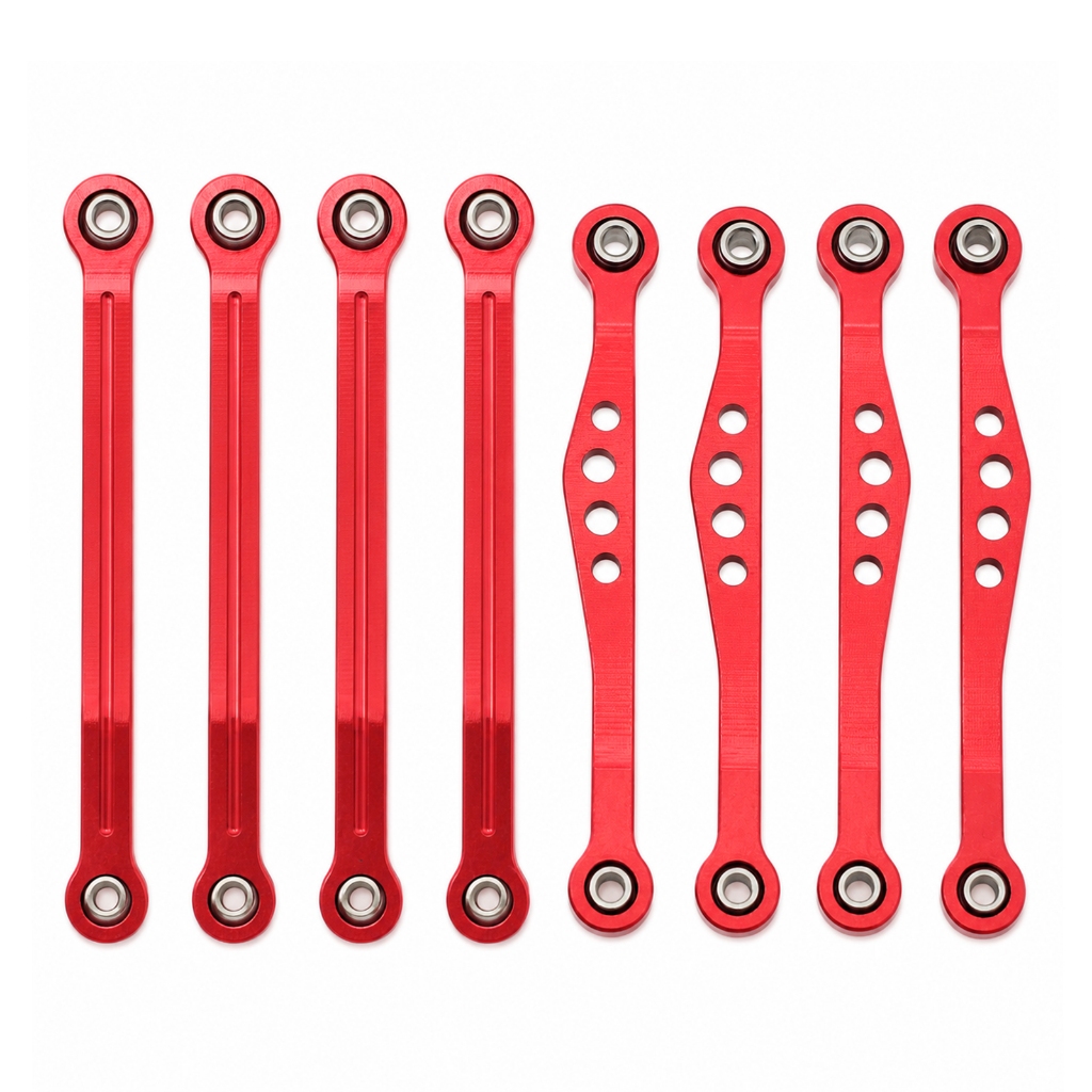สําหรับ WPL 1/16 C64 RC รถโลหะด้านหน้าและด้านหลังคงที่ Linkage อัพเกรดชุดดึงคงที่