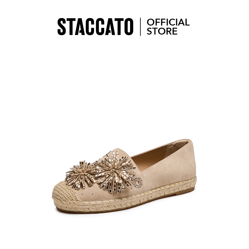 Staccato Women's Espadrilles Shoes สลิปออน รองเท้าส้นตึก รองเท้าเอสปาดริลล์ 9UA29