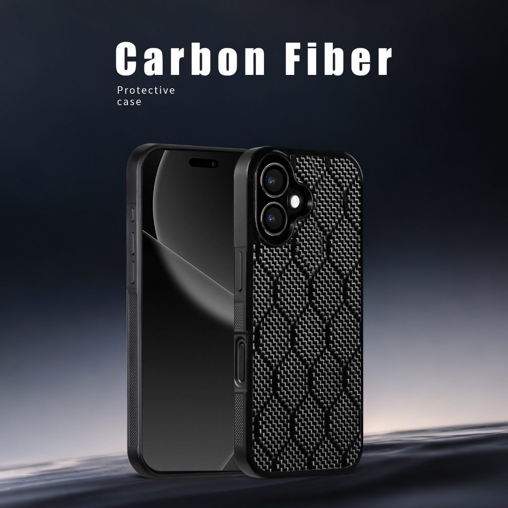 KOMII-Honeycomb เคสโทรศัพท์คาร์บอนไฟเบอร์เหมาะสําหรับ iPhone 16pro max 17air 15plus 14 13 12 17e