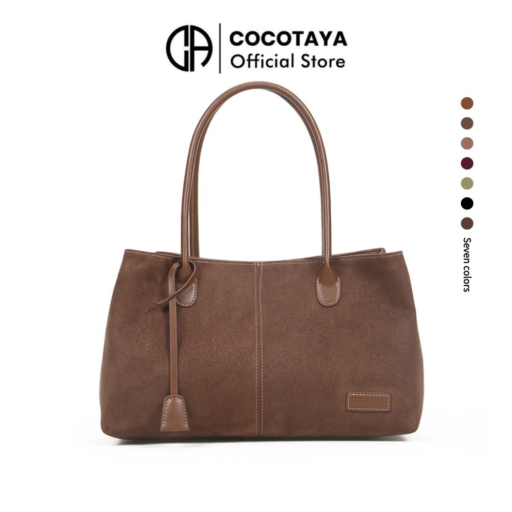 COCOTAYA-High-Endกระเป๋าถือความจุขนาดใหญ่ PU สําหรับสุภาพสตรียอดนิยม กระเป๋าสะพายข้าง กระเป๋า