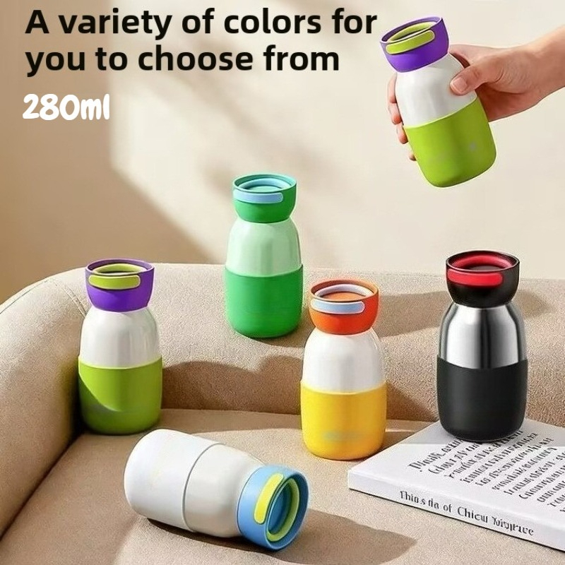 กระติกมินิพื้นเซรามิกรุ่นใหม่ 2026 กระบอก 280ml สำหรับผู้หญิง ดีไซน์สวยพกพาสะดวก