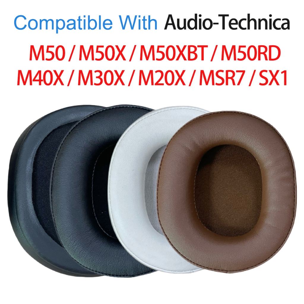 เปลี่ยนหูฟังแผ่นรองหูฟังฟองน้ําชุดหูฟัง Earmuffs ATH M-Series Earpads สําหรับ Audio Technica M50 M50X M50XBT M50RD M40X M30X M20X MSR7 SX1 Monitor