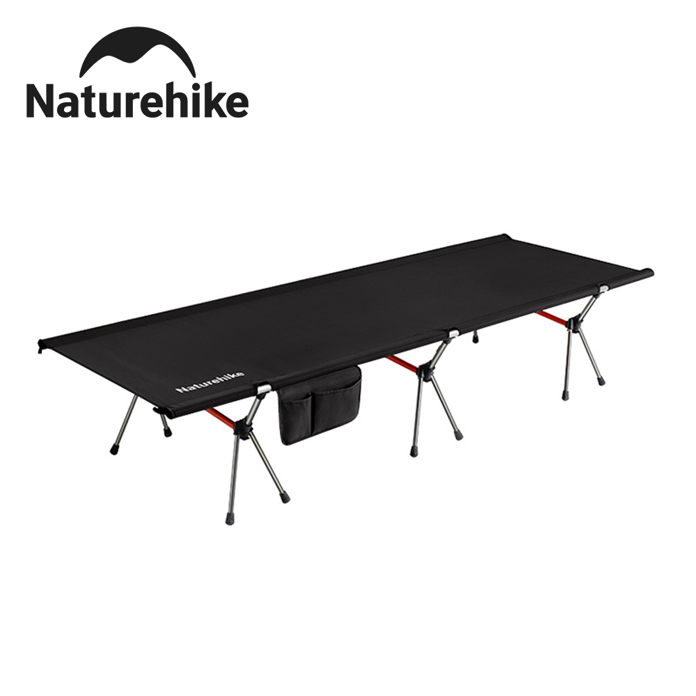 Naturehike เอ็กซ์เจซี04 กลางแจ้งน้ําหนักเบาค่าใช้จ่ายอลูมิเนียมอัลลอยด์พับค่ายเตียงแบบพกพาคนเดียว งีบหลับ เตียงที่ถอดออกได้ขาเตียง
