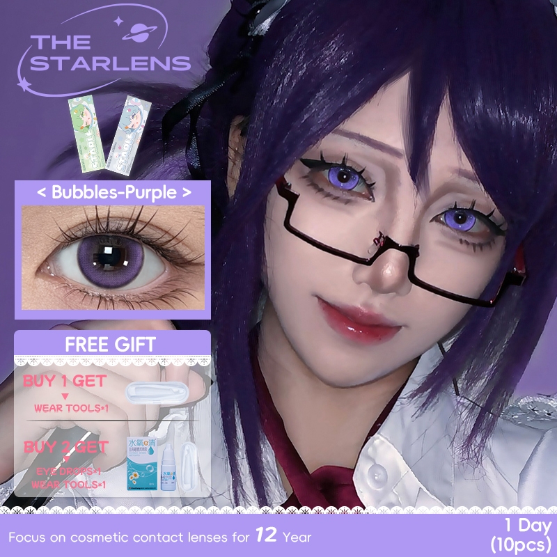 Starlens คอนแทคเลนส์ สีสันสดใส (10 ชิ้น /5 คู่) ้ Cosplay คอนแทคเลนส์ DIA14.2-14.5 มม. คอนแทคเลนส์รา