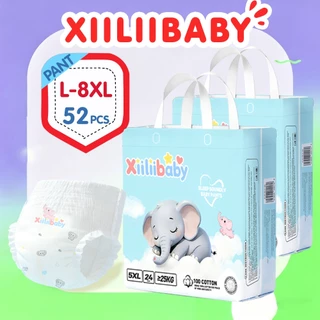 B1T1Xiiliibaby ผ้าอ้อมเด็ก L ถึง 8XL 30-52pcs กางเกงดึงขนาดเต็ม