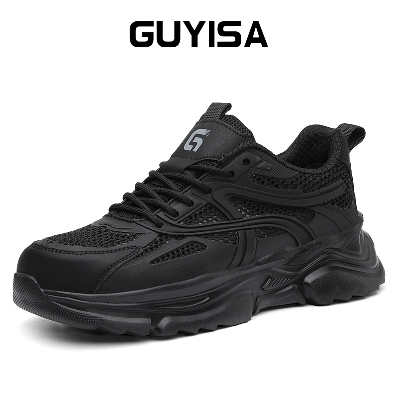 GUYISA รองเท้านิรภัยรองเท้าทํางานฤดูร้อน cool light&soft ระบายอากาศได้ดี 5061T 37-46