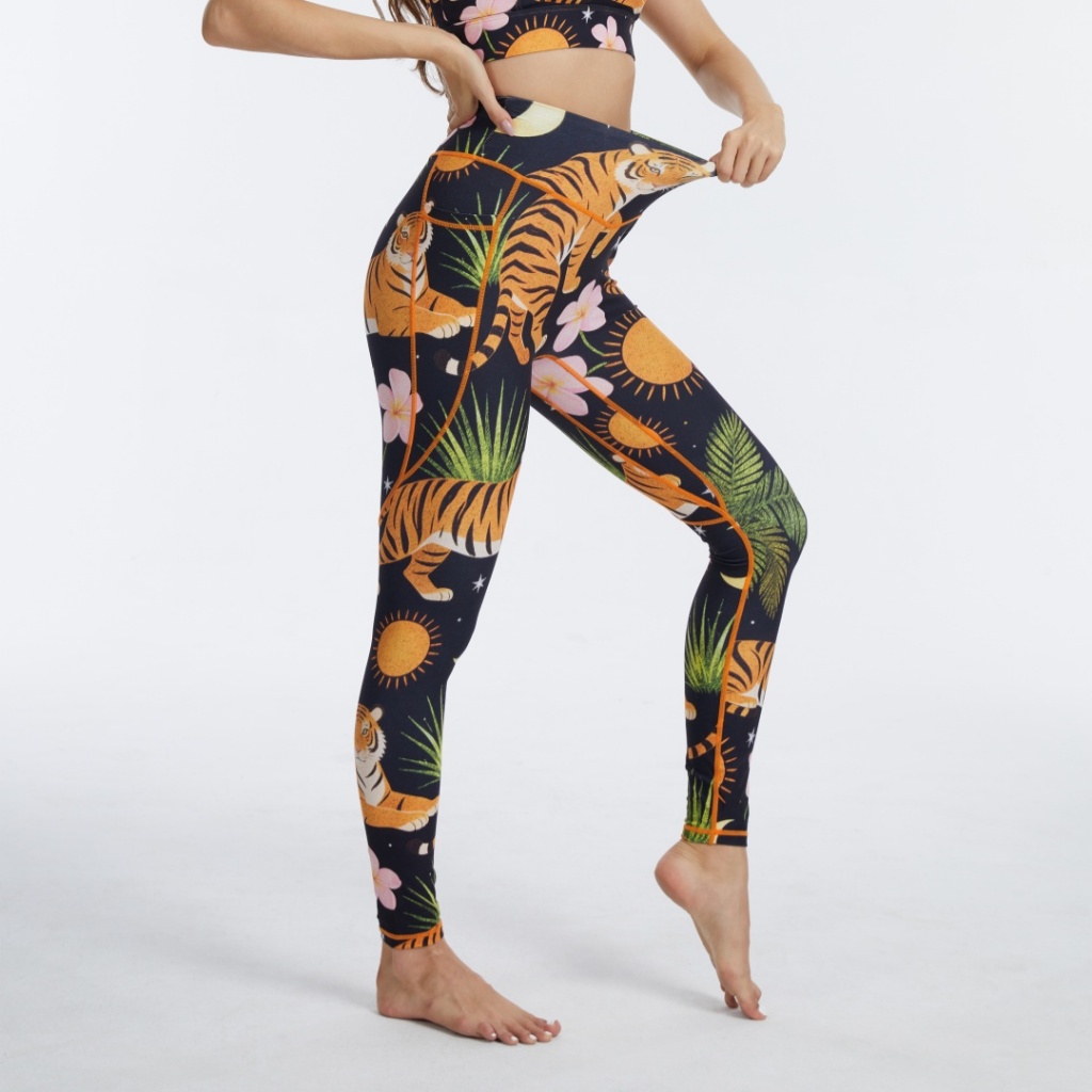 Silverwind Jungle Reverie เลกกิ้งเอวสูงมีกระเป๋า