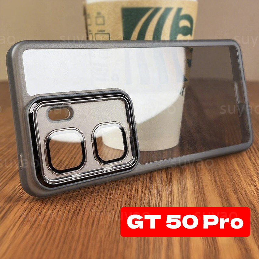 สําหรับ infinix GT 50 Pro 5G 2026 เคสโทรศัพท์สแควร์ปลอก GT50Pro GT50 50Pro infinixGT50Pro Clear Soft Shell กันกระแทก TPU ซิลิโคนชุบโปร่งใสปกหลัง
