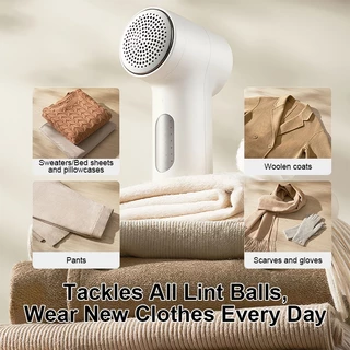 Xiaomi Mijia Lint Remover 2 เครื่องกำจัดขุยผ้า เครื่องตัดขุยผ้า ที่โกนขนผ้า 6 ใบ แบตอึด 180 นาที ใช้กับผ้าไหมพรม