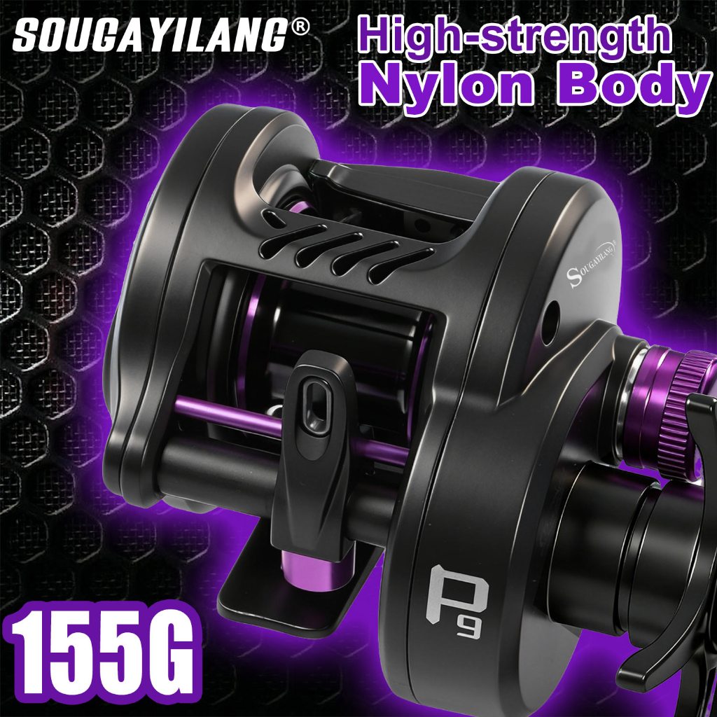 Sougayilang P9-DC รอกตกปลาแบบดรัม อัลตร้าไลท์ น้ำหนักเบาพิเศษ 155g ควบคุมดิจิทัล ระบบเบรกแม่เหล็ก 7.2:1 อัตราทดเกียร์ 5+1 Hybrid แบริ่งเซรามิคสําหรับน้ําจืด/น้ําทะเล — صورة 8