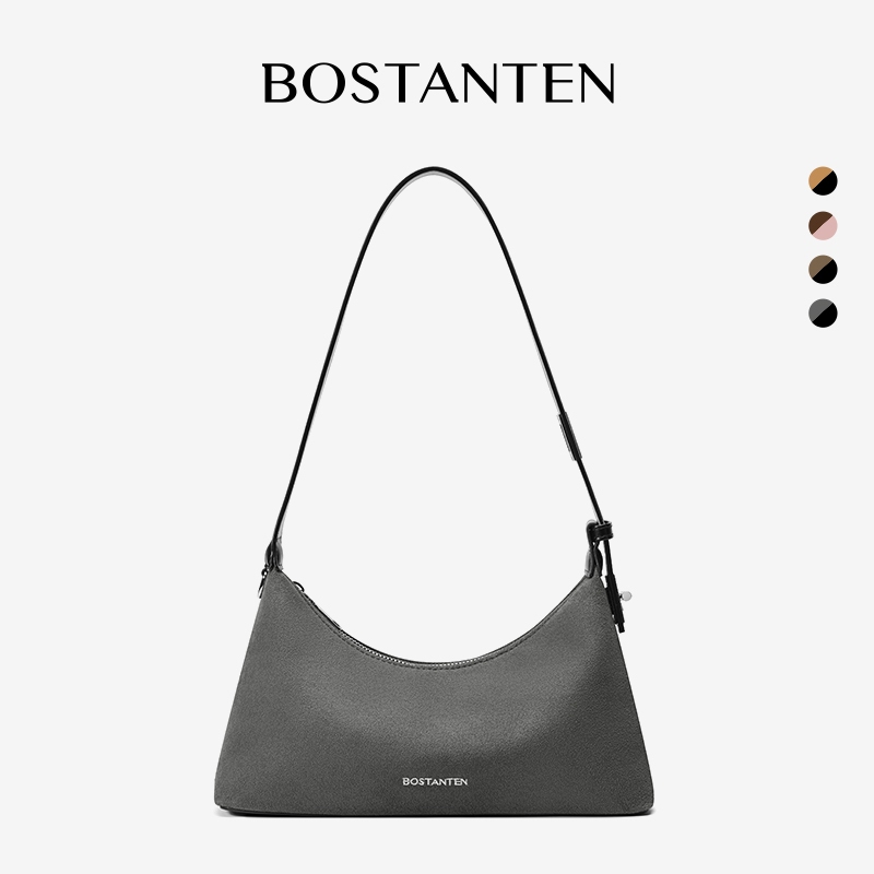 BOSTANTEN Klein Bag กระเป๋าหนังกลับ สะพายข้าง ถือได้ ดีไซน์หรู นุ่มพรีเมียม ของขวัญสำหรับผู้หญิง