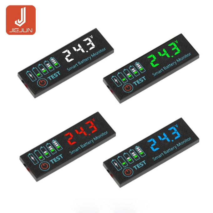 ไฟ LED DC7-55V สําหรับแรงดันไฟฟ้าและจอแสดงผลระดับชาร์จ แบตเตอรี่กรดและแผงบอกระดับค่าใช้จ่ายแบตเตอรี่ลิเธียม
