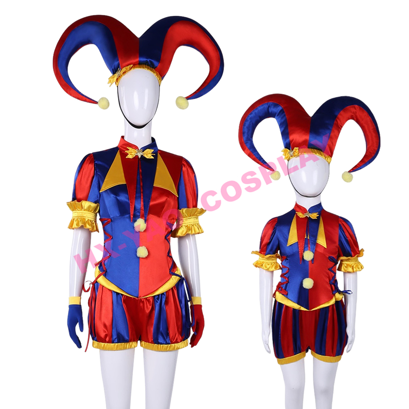 Magic Number Circus Clown คอสเพลย์เกมเครื่องแต่งกายฮาโลวีน Pamny คอสเพลย์เครื่องแต่งกาย