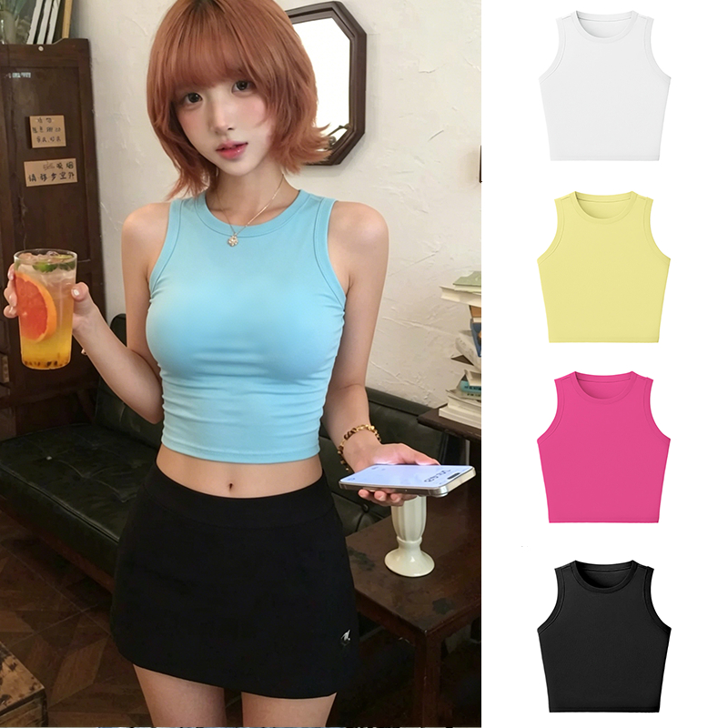 พร้อมส่ง ReinaQueen เสื้อกล้ามครอป ผ้าคอตตอนผสมสแปนเด็กซ์ นุ่มยืด ใส่แล้วผอม เอวลอย ทรงเข้ารูป สายหวานแซ่บ เซ็กซี่เบาๆ ลุคสาวฮอต ฮิต