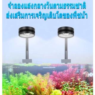 【จัดส่ง 24 ชั่วโมง】YEE LED Full spectrum fish tank downlight มีขาแขวน 35/55 W hogh power ทรงกลม ครบ สเปกตรัม แสงขาว ไฟ Hillstream ไม้น้ำ