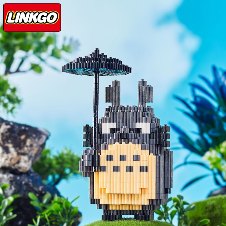 Building Block ของเล่น Series Building Blocks เพื่อนบ้านของฉัน Totoro Big Eyed Panda Stitch การศึกษา