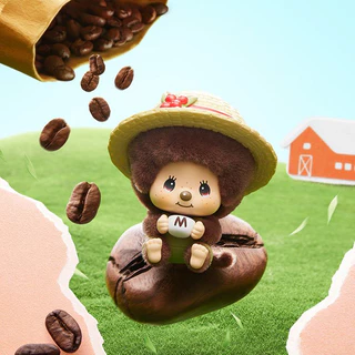 🚚พร้อมส่ง🚚(ยกBOX!!)=8 Monchhichi กล่องปริศนาชุดฟาร์มกาแฟแสนสนุกน่ารัก