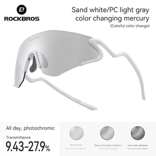 【TH Delivery】ROCKBROS แว่นตากันแดด Photochromic UV400 REVO เลนส์กีฬากลางแจ้งจักรยาน Universal Running เดินป่าปีนเขา Camping ขี่จักรยาน