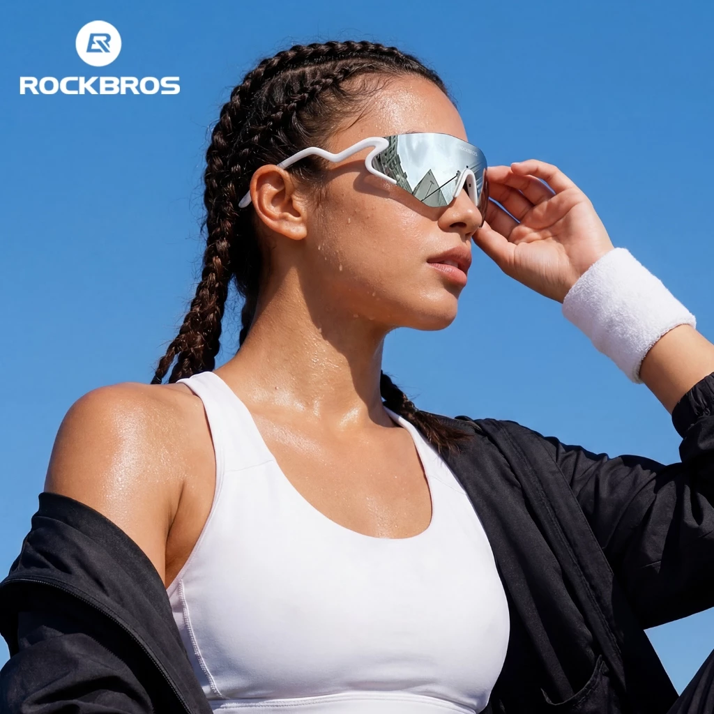【TH Delivery】ROCKBROS แว่นตากันแดด Photochromic UV400 REVO เลนส์กีฬากลางแจ้งจักรยาน Universal Running เดินป่าปีนเขา Camping ขี่จักรยาน
