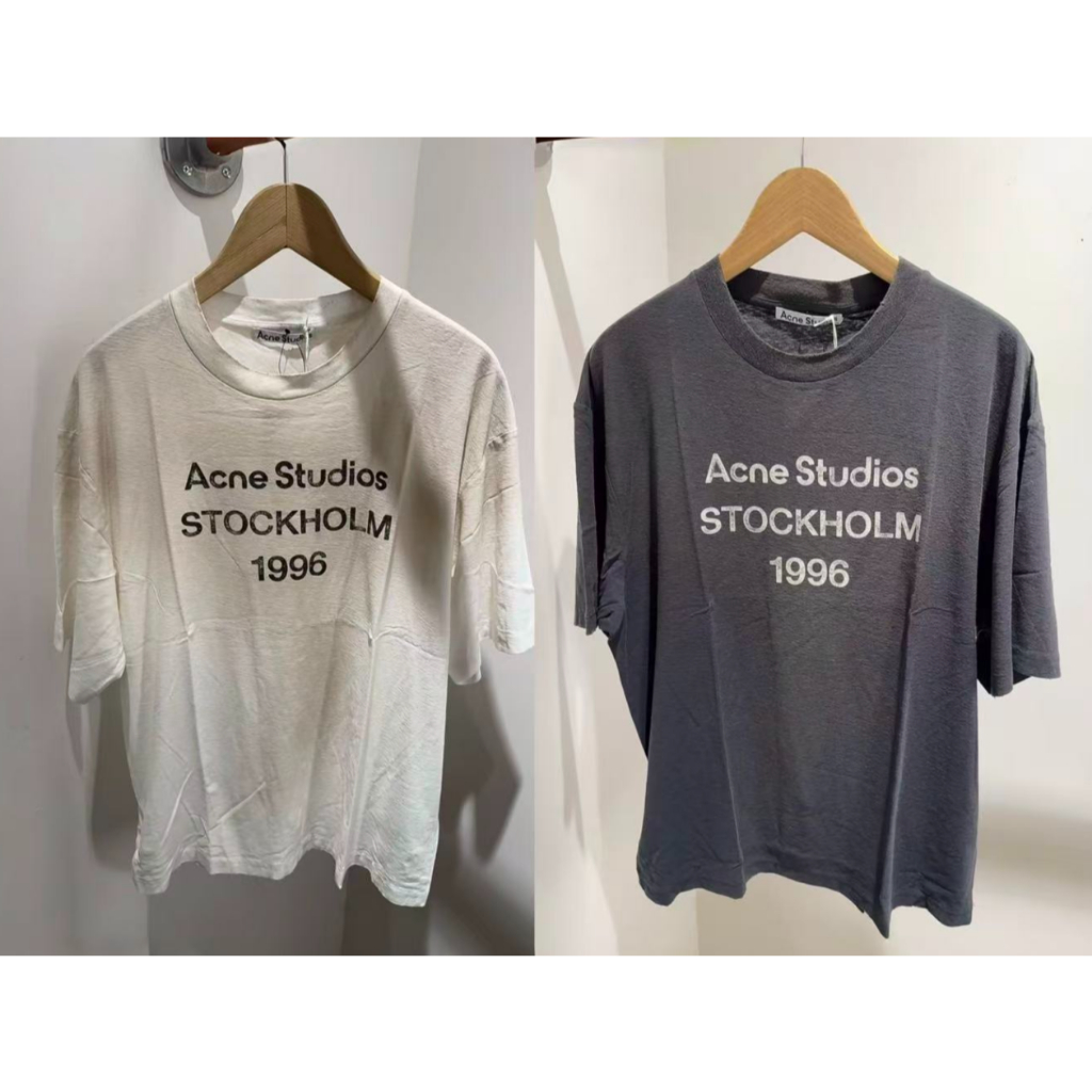 High-Quality Street Wear Casual Loose Retro Sprayed Distressed Round Neck Short Sleeve T-