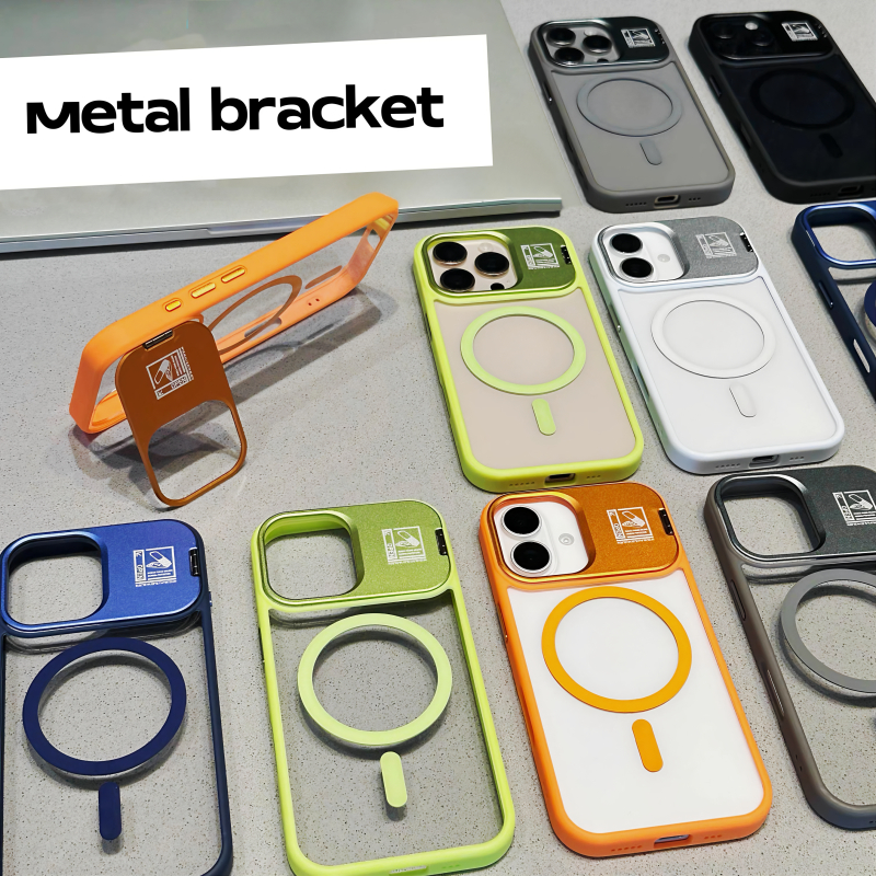วงเล็บโลหะ/เรียบง่าย อะคริลิคใส Hard Case/สีเขียวเคส รูปที่ 8