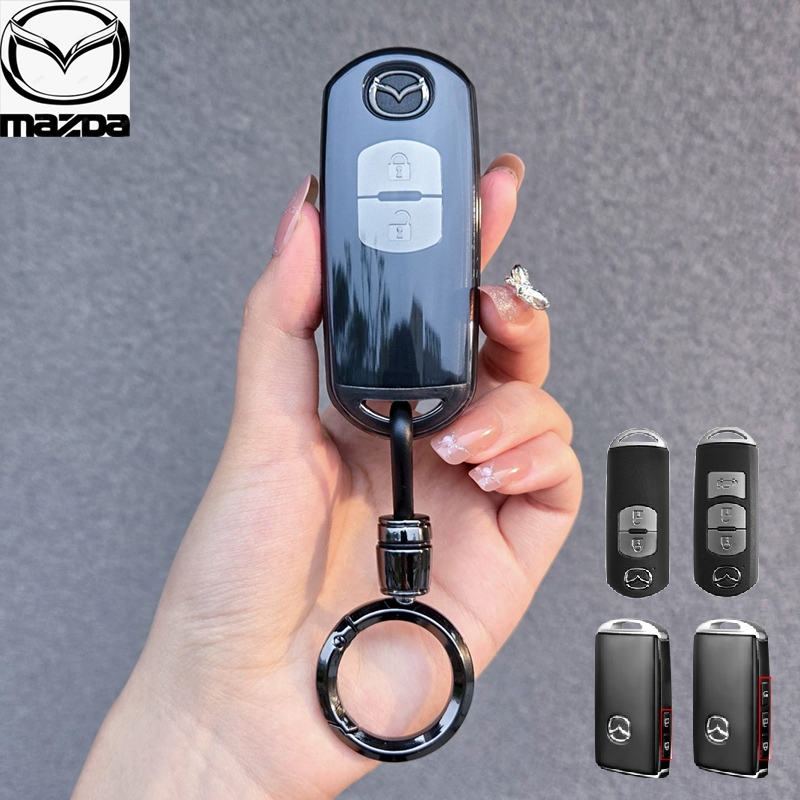Mazda 2/CX-5/CX30 เคสกุญแจ Mazda 3/CX-3/Skyactiv Key Cover เคสกุญแจรีโมท