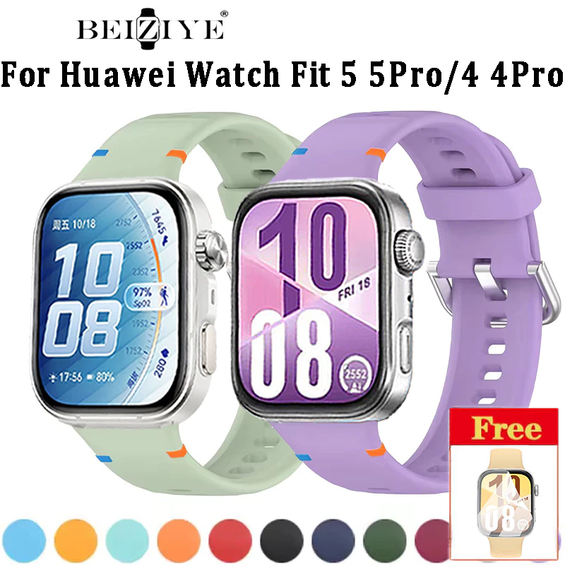 สายรัดซิลิโคนอ่อนนุ่มสําหรับ Huawei Watch Fit 5 Pro SmartWatch Watchbands สําหรับ Huawei Watch Fit 4/Fit 3 กีฬาเปลี่ยนสร้อยข้อมืออุปกรณ์เสริม
