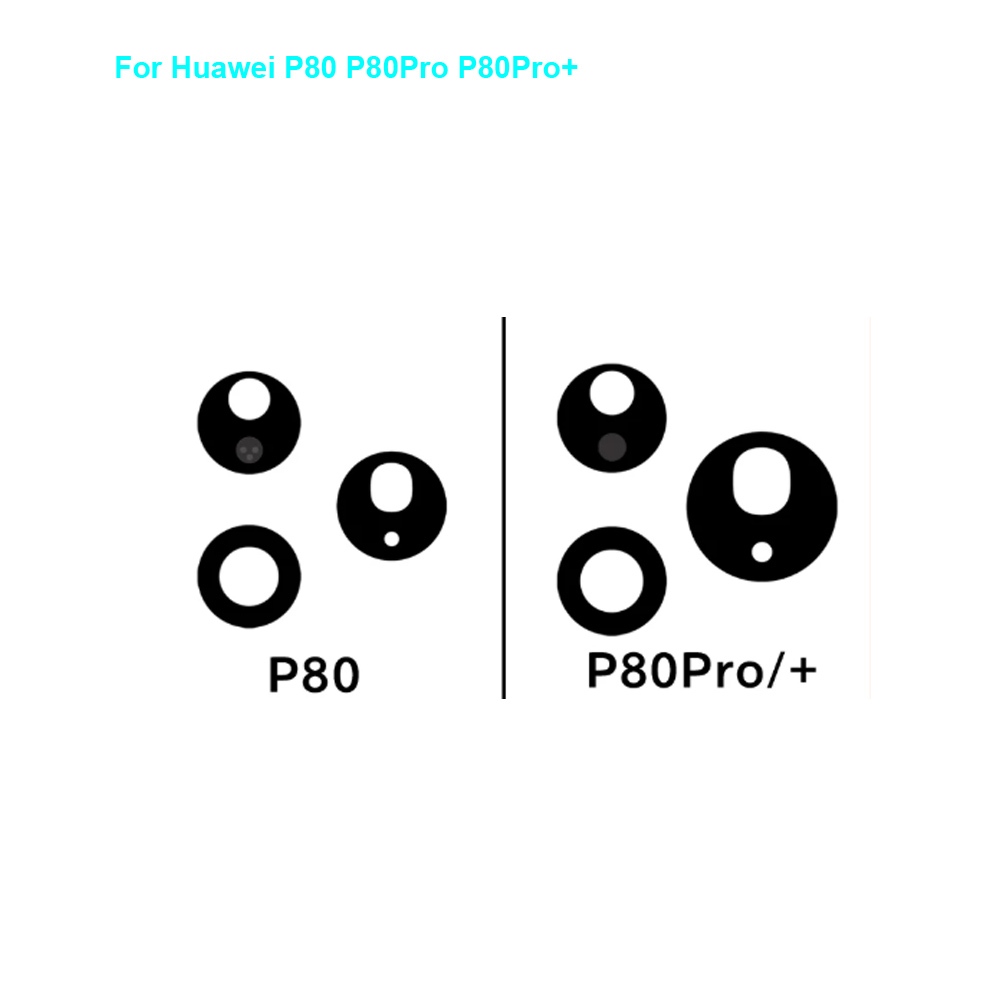 สําหรับ Huawei P80 P80 Pro P80 Pro + เปลี่ยนด้านหลังเลนส์กล้องสําหรับ Huawei P 80 แก้วอะไหล่เลนส์