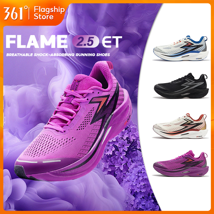 【361 Degrees】Flame 2.5 ET | รองเท้าวิ่ง สำหรับผู้ชาย ออกแบบมาเพื่อรันนิงและมาราธอน ระบายอากาศได้ดี 6