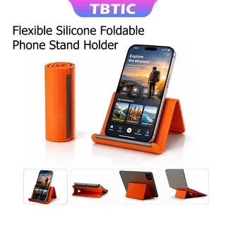 TBTIC ขาตั้งมือถือ ที่วางโทรศัพท์ Phone Stand Holder ซิลิโคนยืดหยุ่น พับได้ ปรับมุมได้ พกพาสะดวก