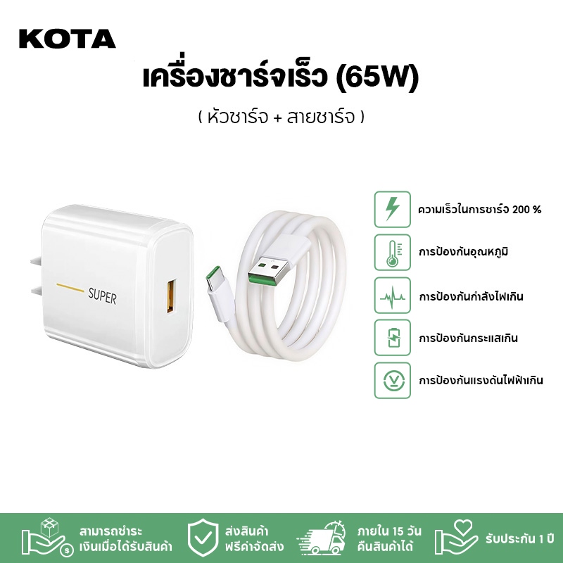 OP Fast Charger, Fast Charger 65W, Fast Charger, Type-C, Fast Charger สามในหนึ่งเดียว, อะแดปเตอร์ชาร