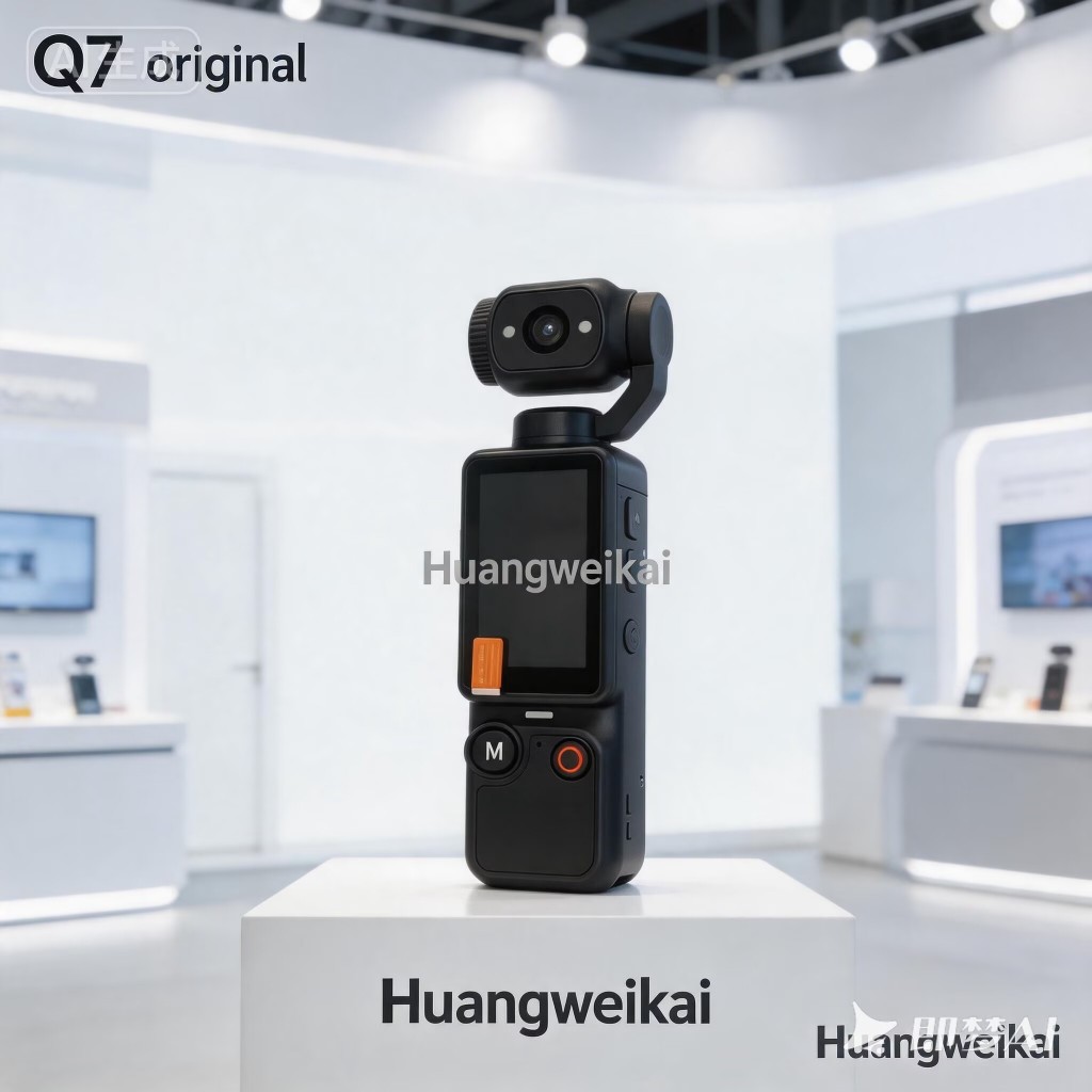 Q7 64GB 2026 พรีเมี่ยม 2.5K กล้องแอคชั่นมือถือพร้อมโฟกัสอัตโนมัติและเติมแสงกระเป๋ากล้องสําหรับ Vlogg